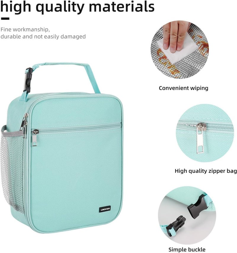 Lovoeo Lunch box Lunch bag for men women Insulated Lunchbox Lunch bags for Work Picnic Travel (baby blue) - Image 3